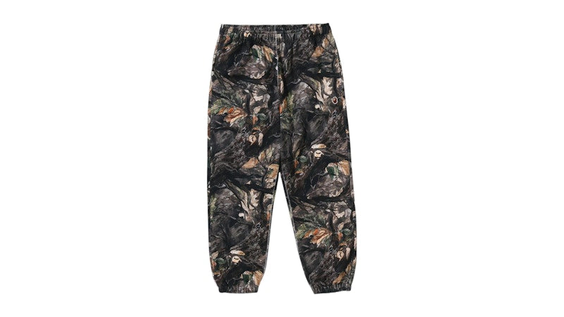 BAPE Tree Edge Camo Relaxed Fit Sweat Pants Brown