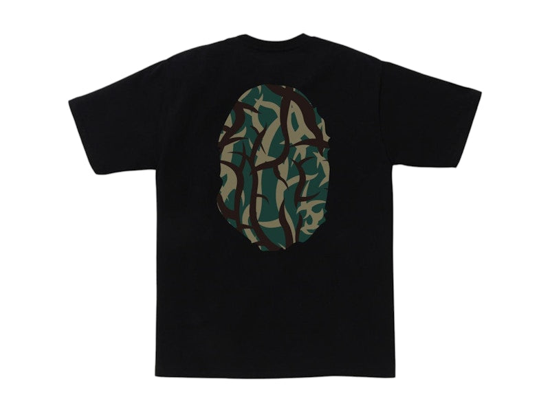 BAPE Trial Camo Big Ape Head Tee Black/Green