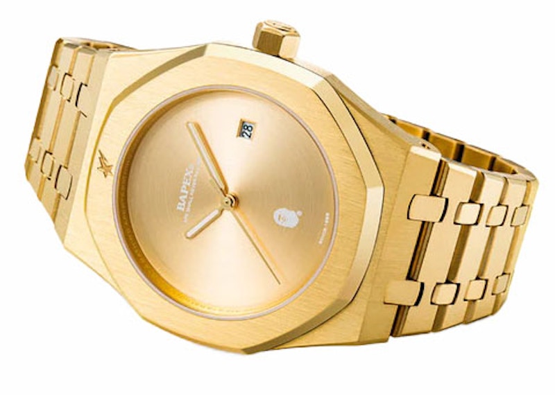BAPE Type 9 BAPEX Watch Gold