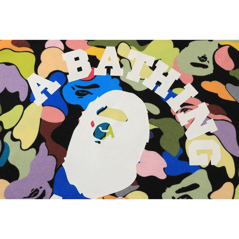 BAPE Ultimate Multi Camo College Tee Black