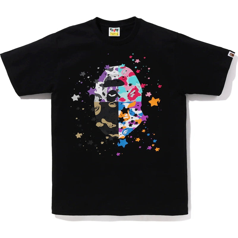 BAPE Us Ape Head Sta Tee Black