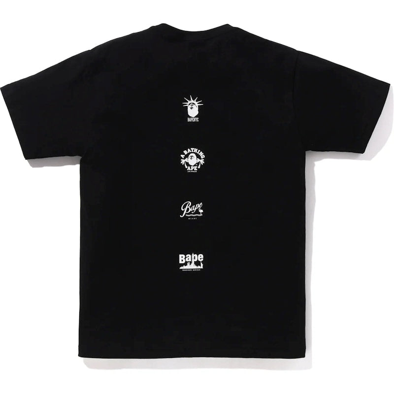 BAPE Us College Sta Tee Black