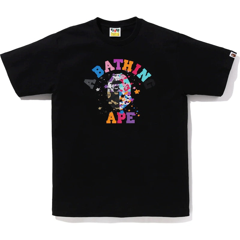 BAPE Us College Sta Tee Black