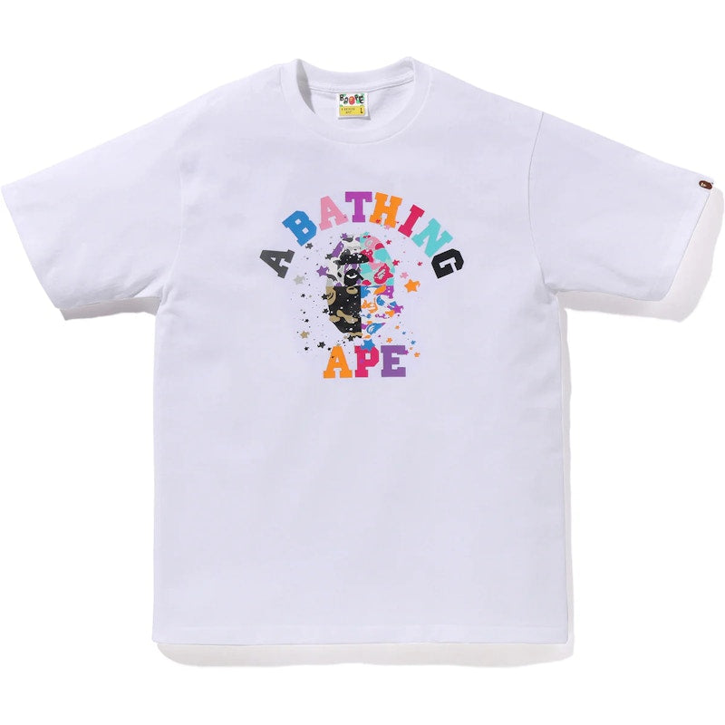 BAPE Us College Sta Tee White
