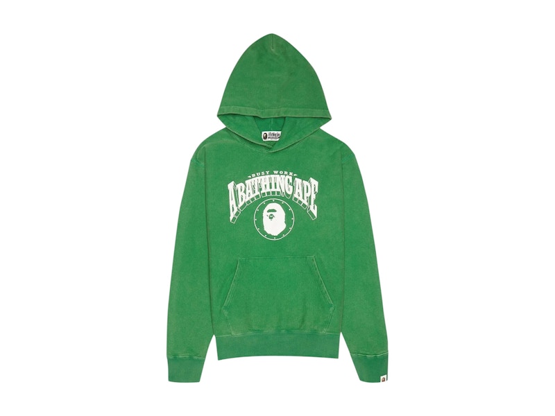 BAPE Vintage Green Logo Hoodie Green