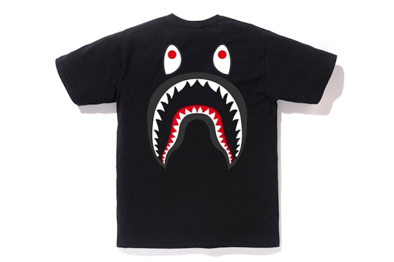 BAPE WGM Shark Tee Black