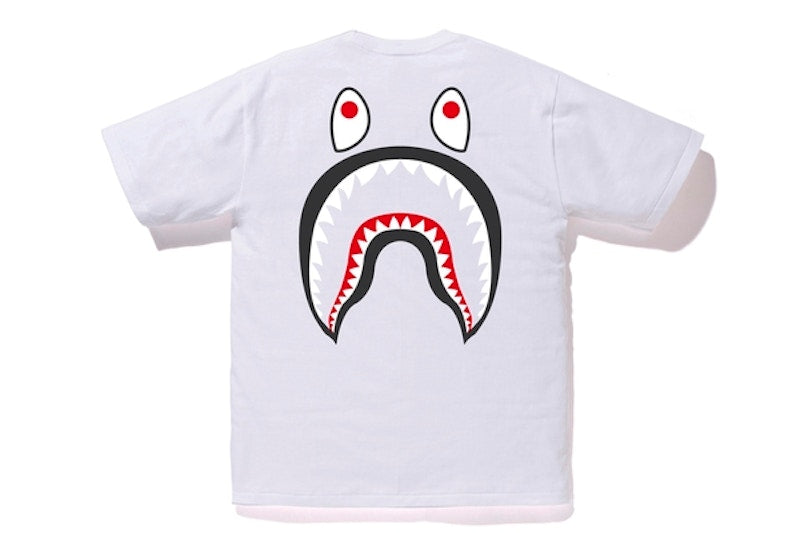BAPE WGM Shark Tee White