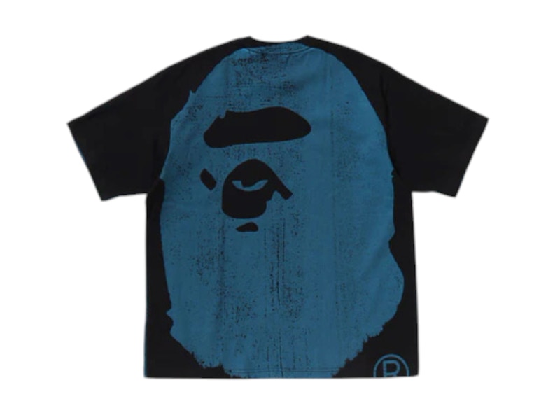 BAPE Water Print Ape Head Relaxed Fit II Tee Black