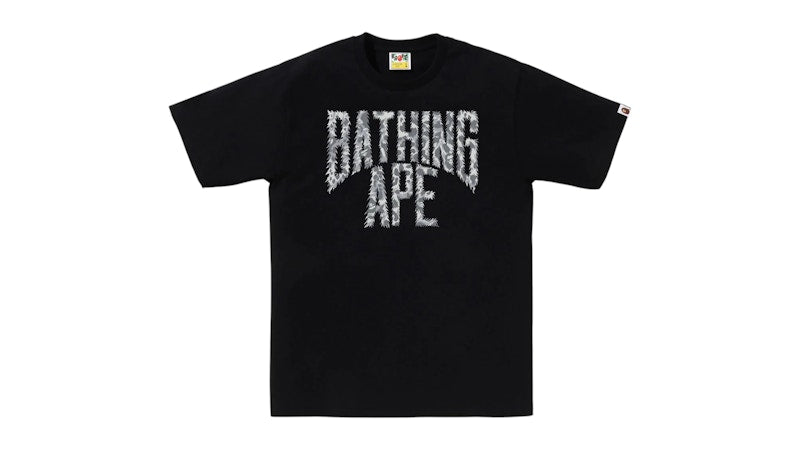 BAPE Wild Leopard Pattern NYC Logo Tee Black/Grey