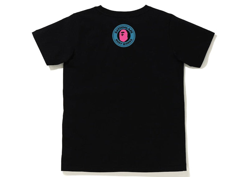 BAPE Womens A Bathing Ape Letter Tee Black