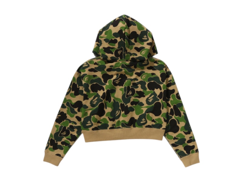 BAPE Women's ABC Camo Full Zip Hoodie Green