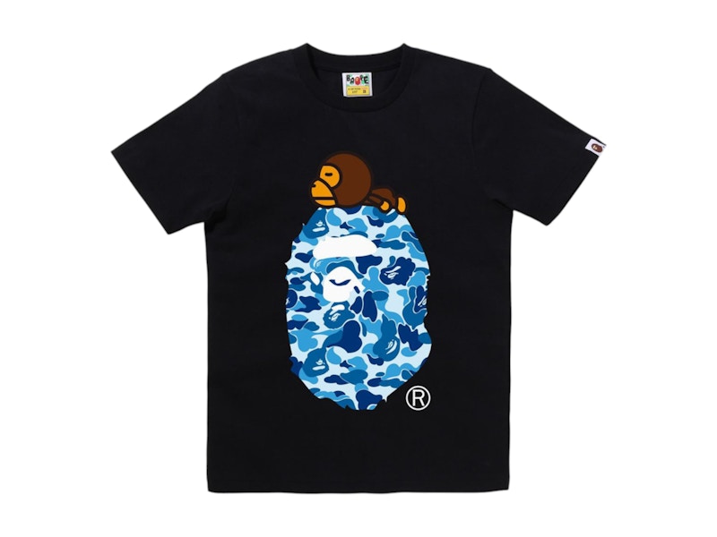 BAPE Women's ABC Camo Milo On Big Ape Tee Black/Blue