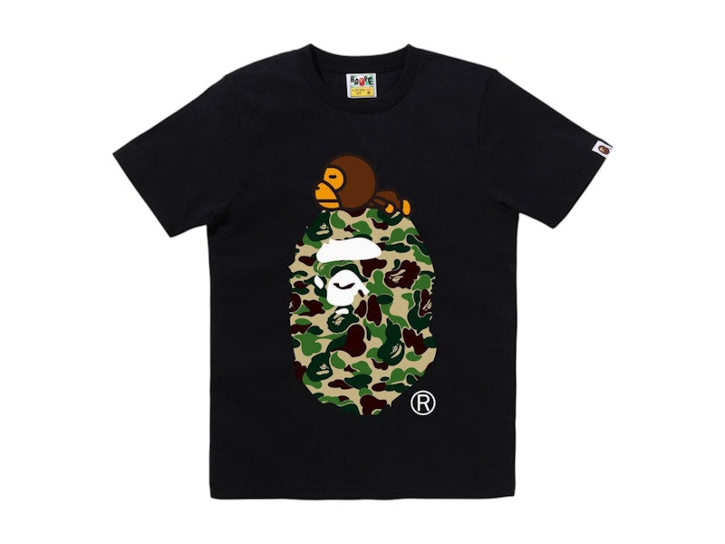 BAPE Women's ABC Camo Milo On Big Ape Tee Black/Green