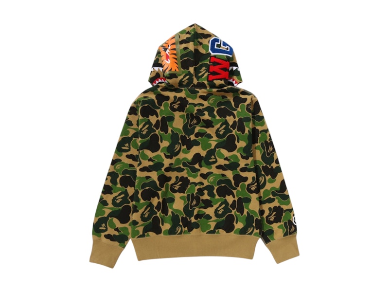 BAPE Women's ABC Camo Shark Full Zip Hoodie Green