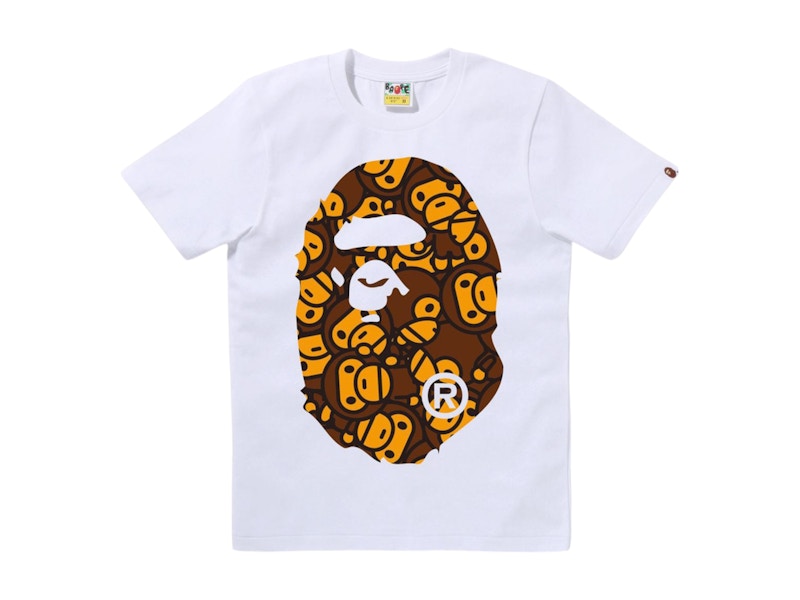 BAPE Women's All Baby Milo Big Ape Head Tee White