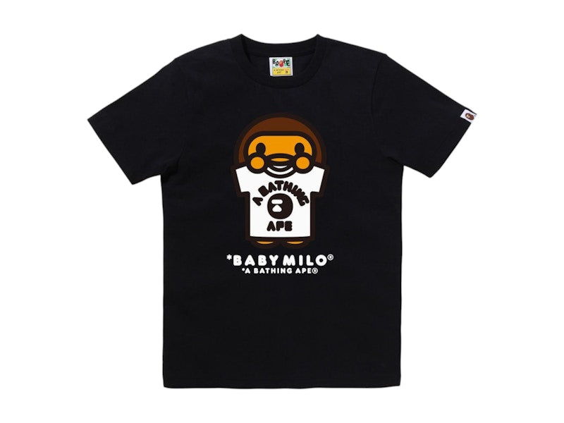 BAPE Women's Baby Milo College Tee Black
