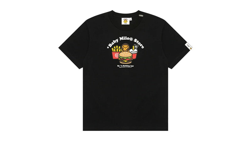 BAPE Women's Baby Milo Fast Food Tee Black