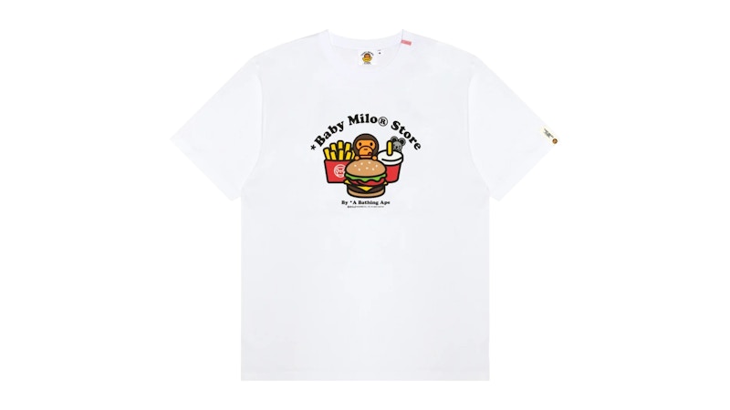 BAPE Women's Baby Milo Fast Food Tee White