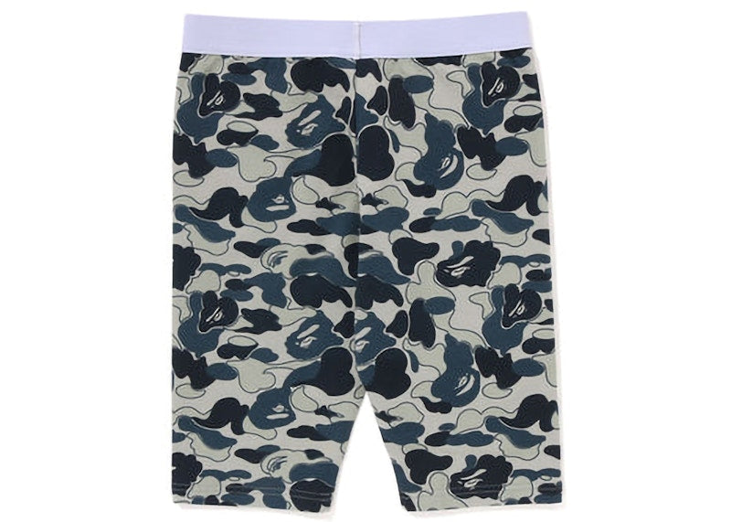 BAPE Womens Cookie Camo 2 Biker Shorts Beige