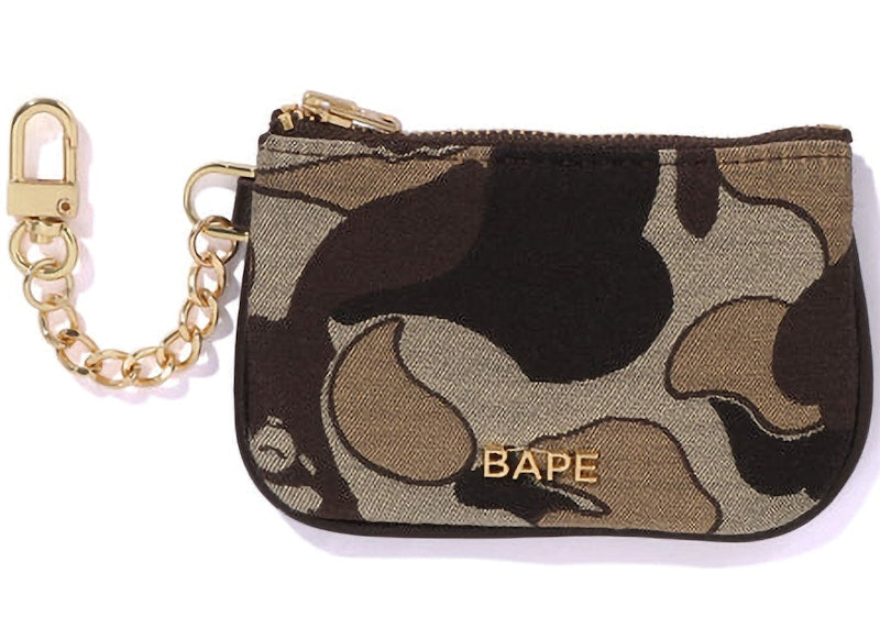 BAPE Womens Cookie Camo 2 Hand Bag Brown