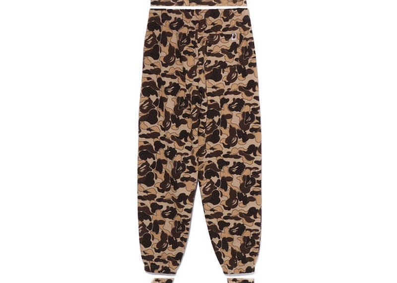 BAPE Womens Cookie Camo 2 Oversized Sweatpants Brown