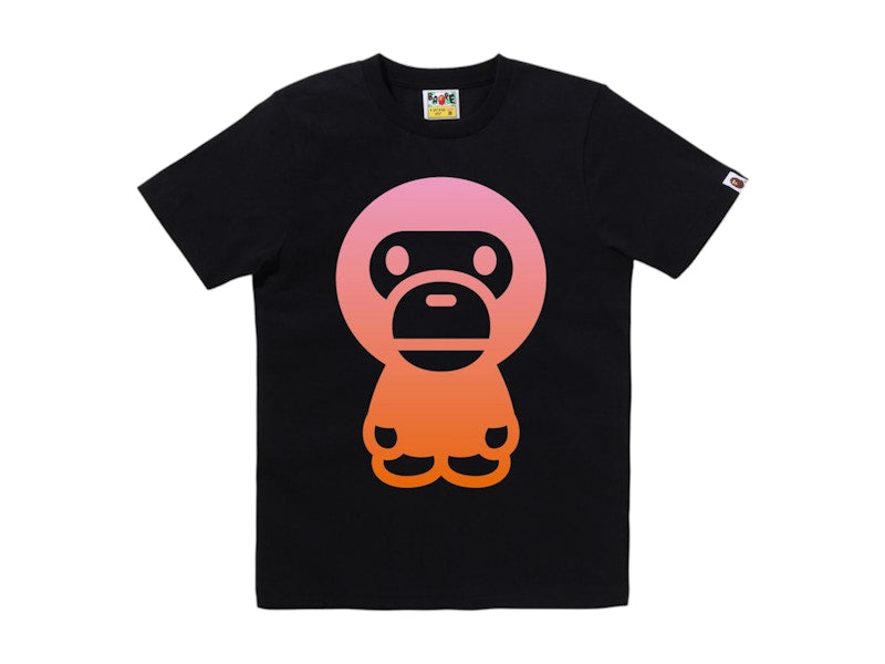 BAPE Women's Gradation Big Baby Milo Tee Black