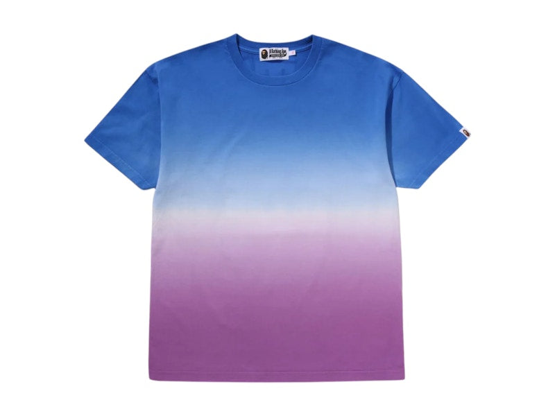 BAPE Women's Gradation Big College Oversized Tee Blue