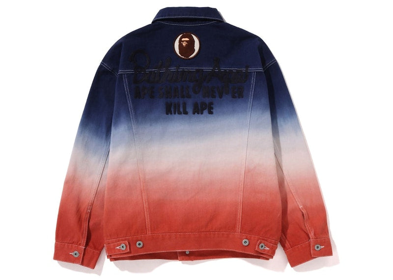 BAPE Women's Gradation Champion Denim Jacket Multi