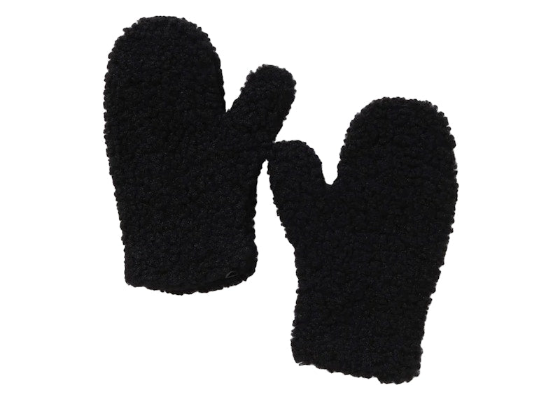 BAPE Women's Shark Boa Mittens Black