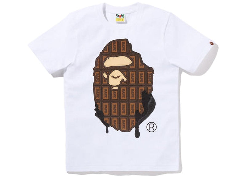 BAPE Womens Valentine Chocolate Ape Head Tee (SS23) White