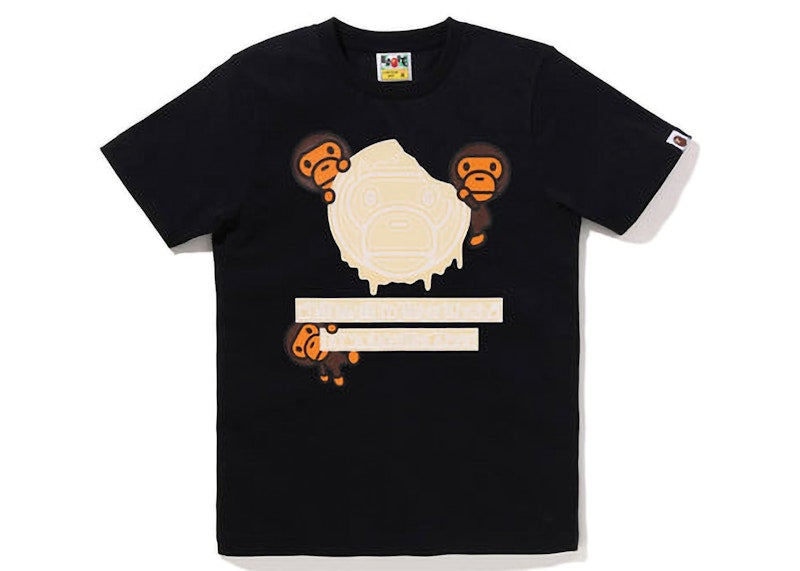 BAPE Womens Valentine Chocolate Baby Milo Tee (SS23) Black