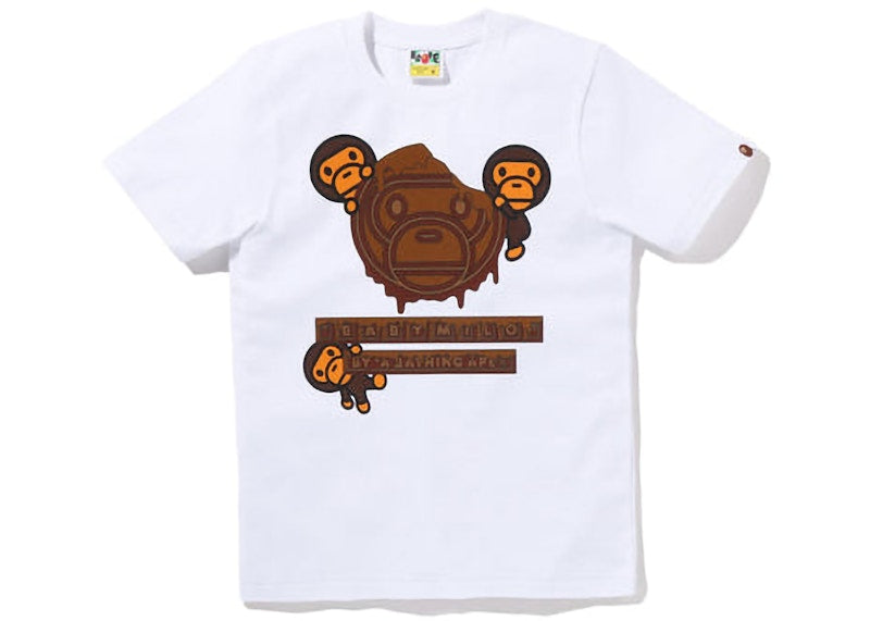 BAPE Womens Valentine Chocolate Baby Milo Tee (SS23) White