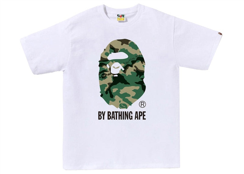 BAPE Woodland Camo By Bathing Ape Tee White