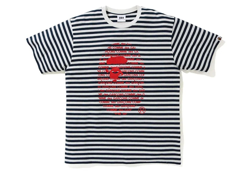 BAPE X CDG Osaka Hoop Tee Black/White