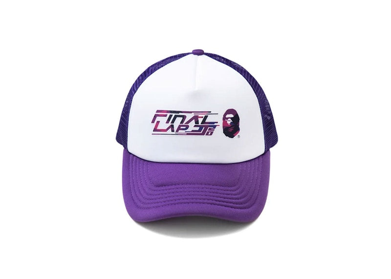 BAPE X JJ Lin Trucker Cap White/Purple