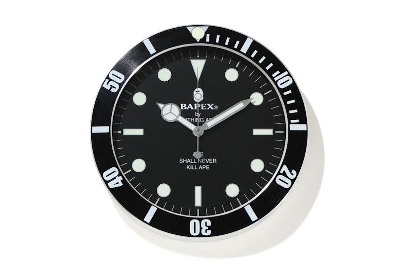 BAPE X Wall Clock Black
