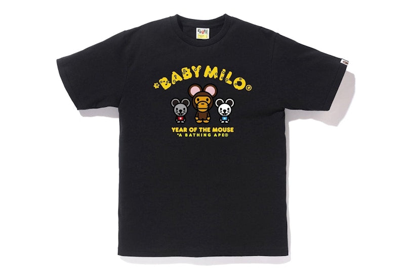 BAPE Year of The Mouse Baby Milo Tee Black