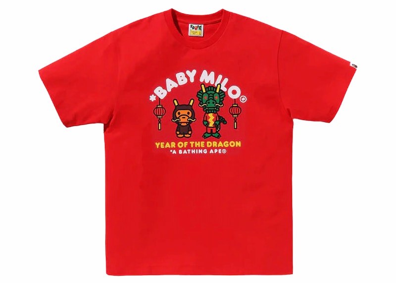 BAPE Year of the Dragon Baby Milo Tee Red