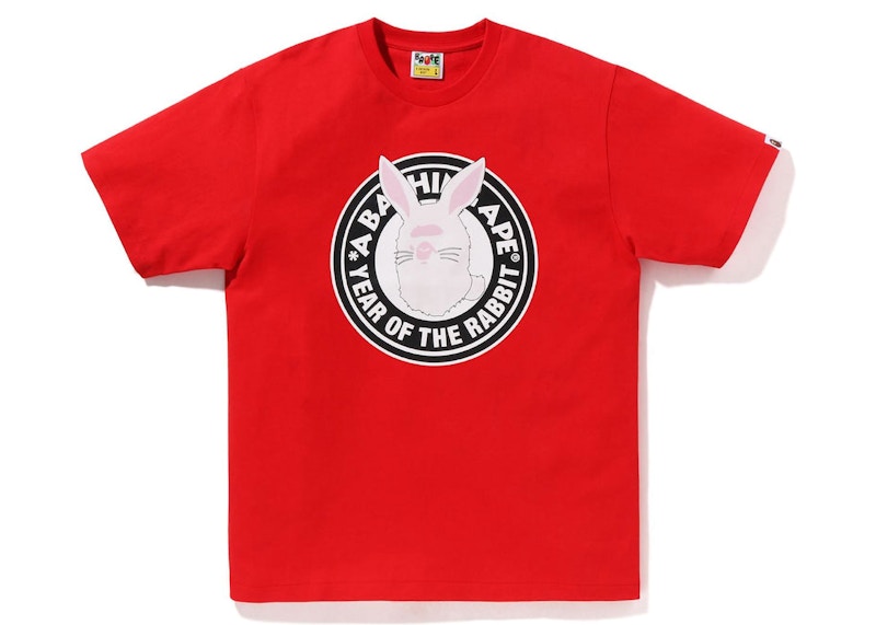 BAPE Year of the Rabbit Ape Head Tee (2023) Red