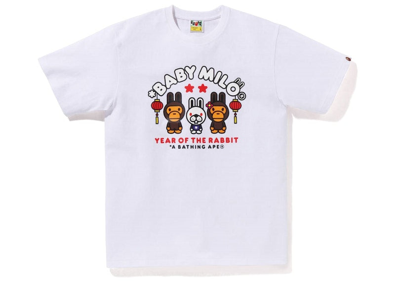 BAPE Year of the Rabbit Baby Milo Tee (2023) White