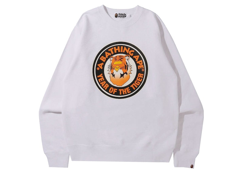 BAPE Year of the Tiger Crew White