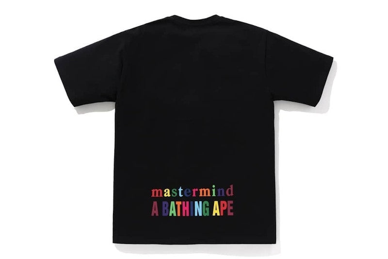 BAPE vs. Mastermind Rainbow Logo Tee Black