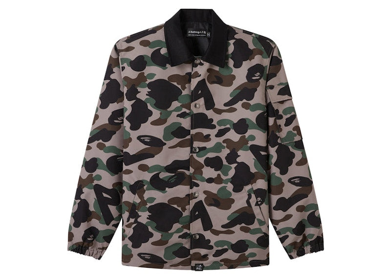 BAPE x A.P.C Coach Jacket Khaki Green