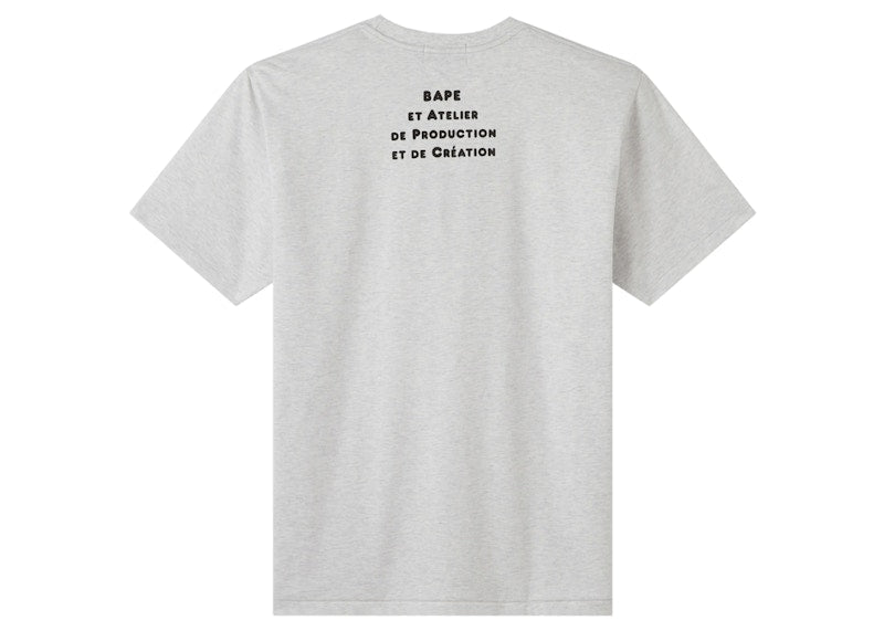 BAPE x A.P.C. Kids Milo Wide T-Shirt Grey