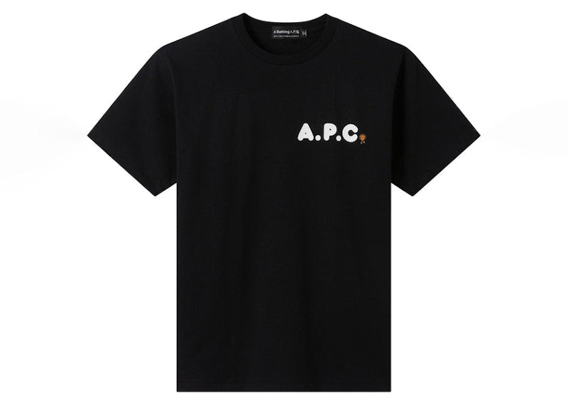 BAPE x A.P.C Milo Ape T-shirt Black