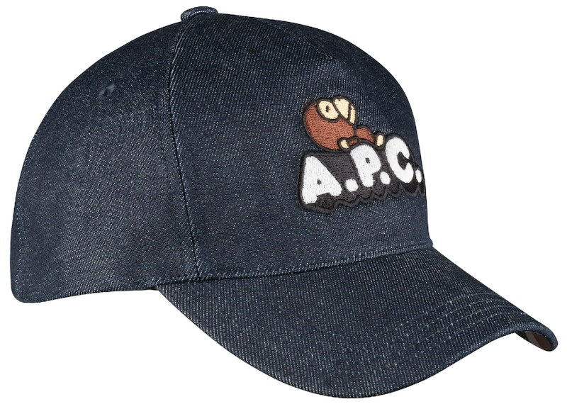 BAPE x A.P.C. Milo on APC Denim Cap Indigo