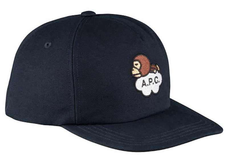 BAPE x A.P.C Moe-Moe Baseball Cap Navy Blue