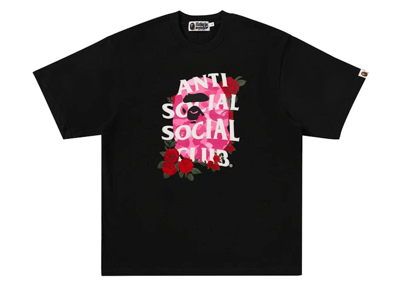 BAPE x Anti Social Social Club I Tee Black