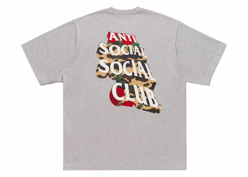 BAPE x Anti Social Social Club II Tee Grey