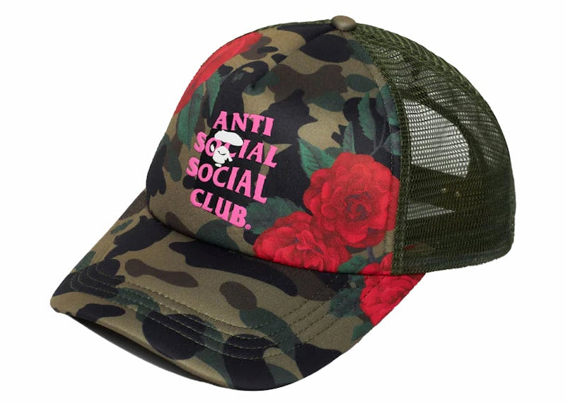 BAPE x Anti Social Social Club Mesh Cap Green